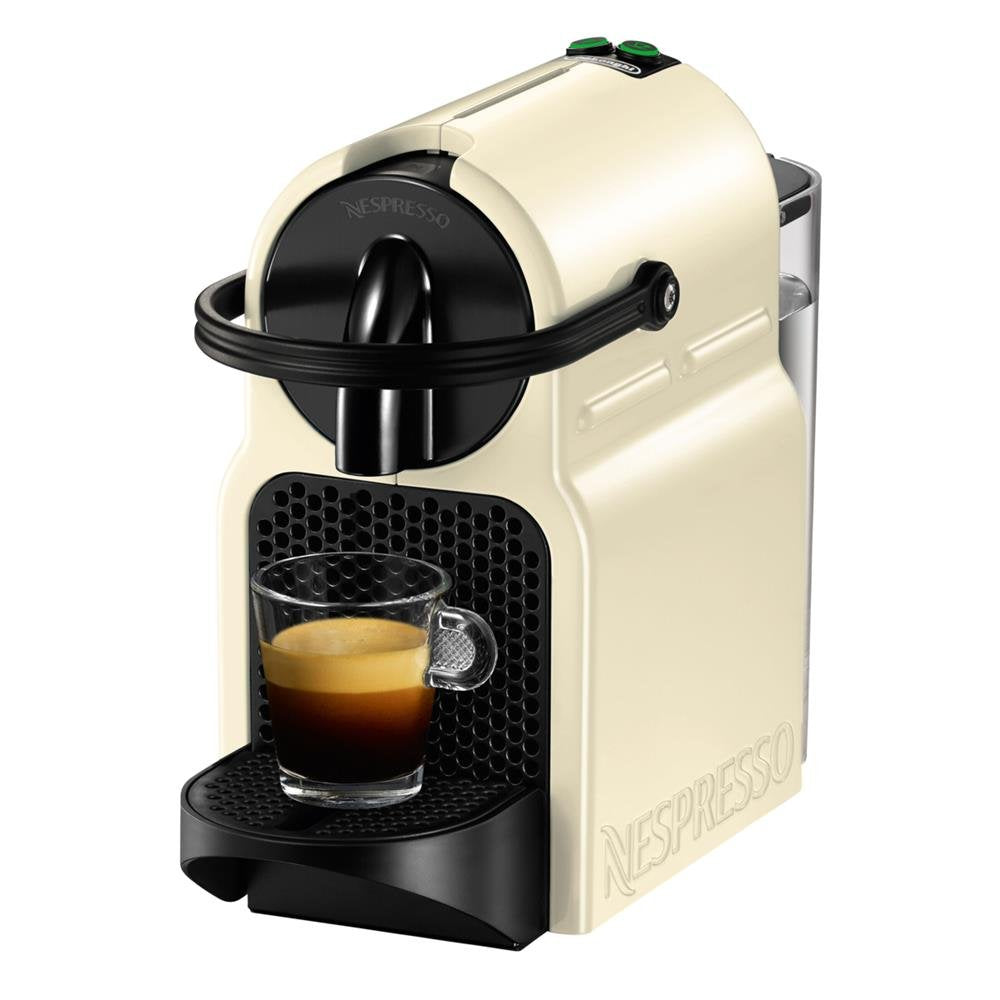 Nespresso Inissia Blanc Crème – cafetière espresso compacte 19 bars